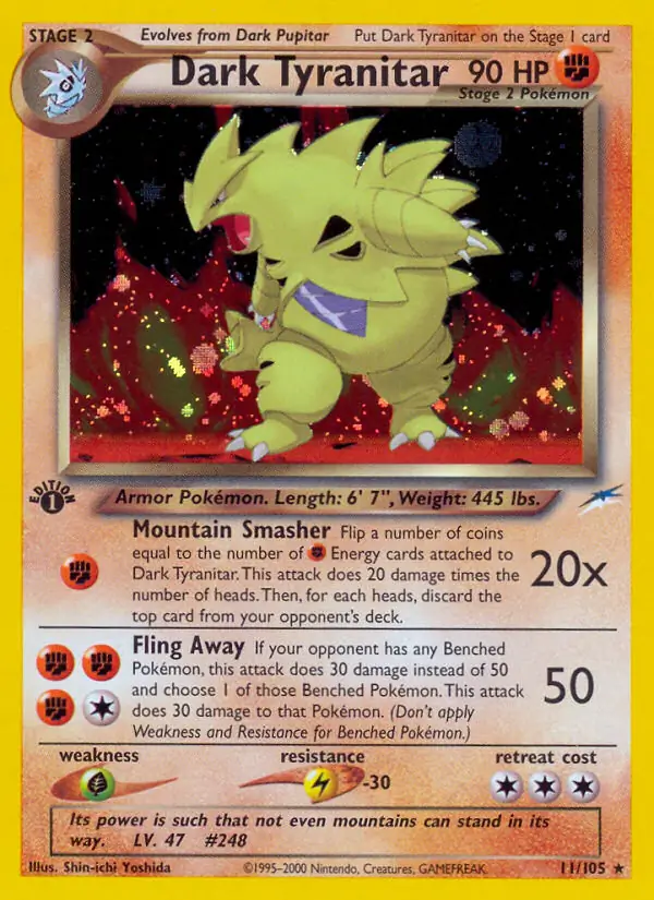 Dark Tyranitar Holo 11 Normal