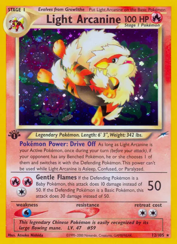 Light Arcanine Holo 12 Normal
