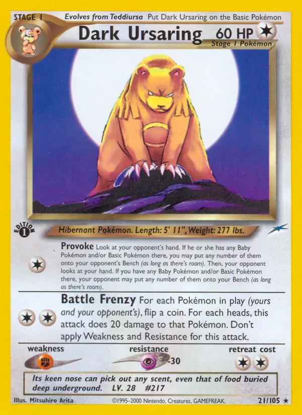 Dark Ursaring 21 Normal