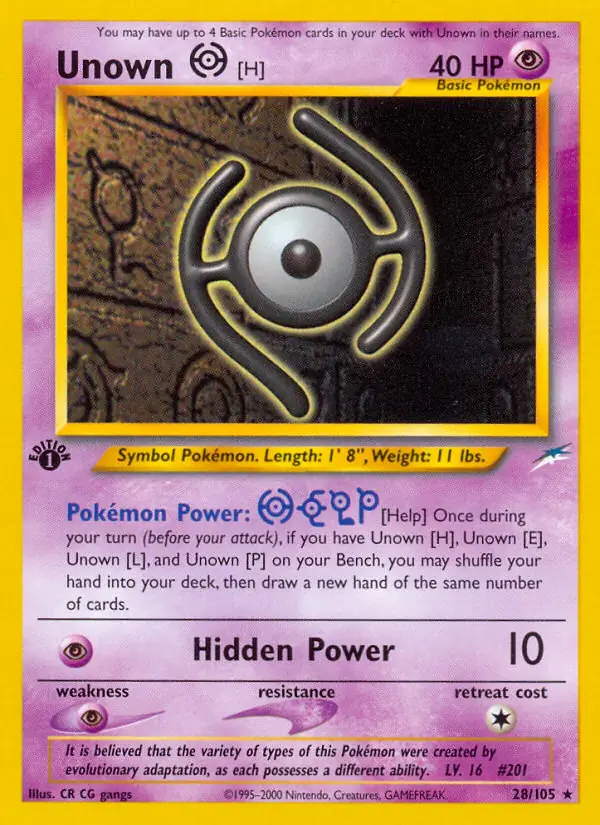 Unown [H] 28 Normal