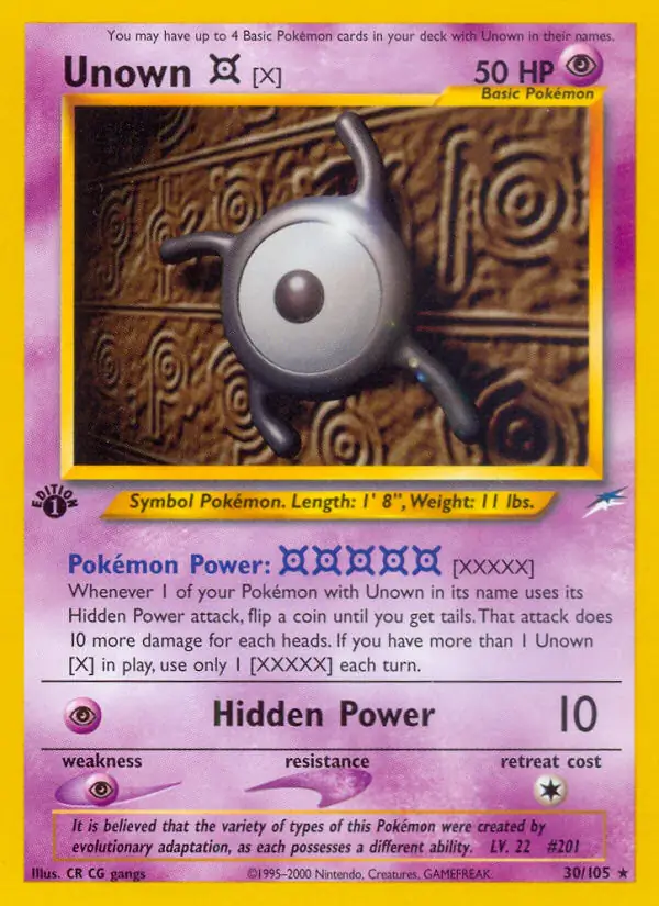 Unown [X] 30 Normal