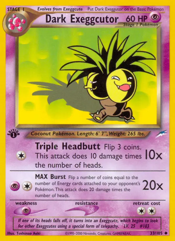 Dark Exeggutor 33 Normal