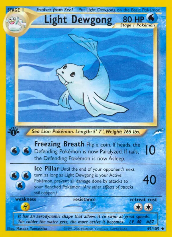 Light Dewgong 45 Normal