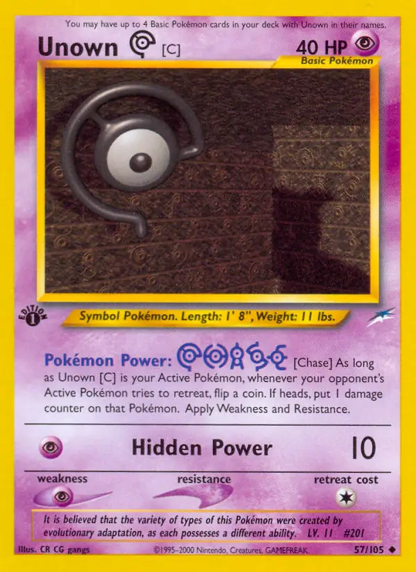 Unown [C] 57 Normal