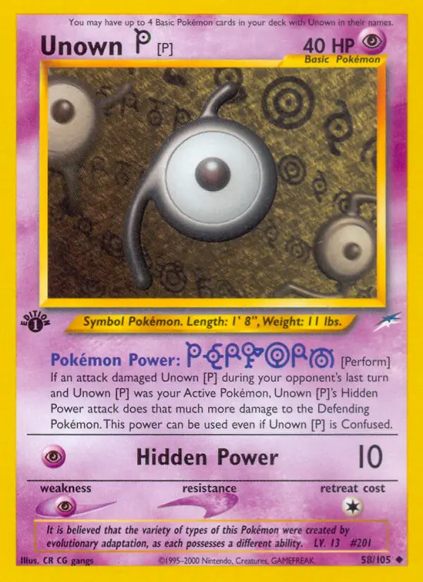 Unown [P] 58 Normal