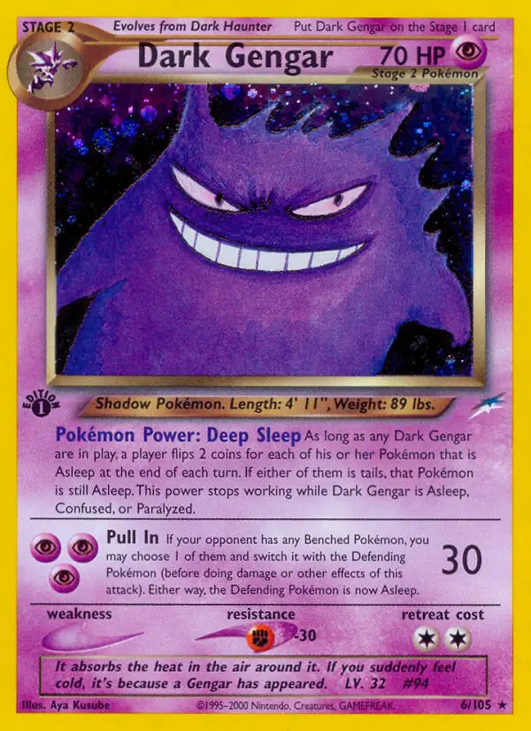 Dark Gengar Holo 6 Normal