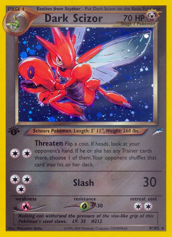 Dark Scizor Holo 9