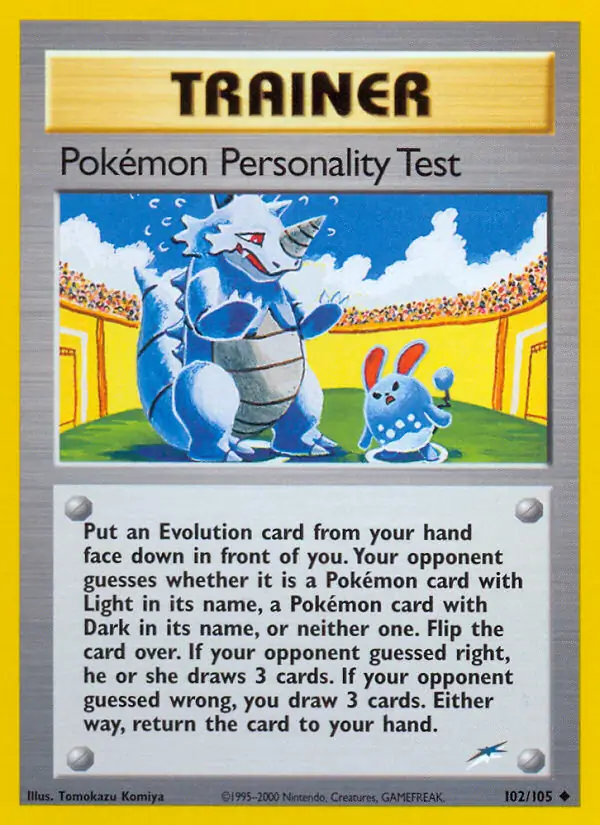 Pokemon Personality Test 102 Normal