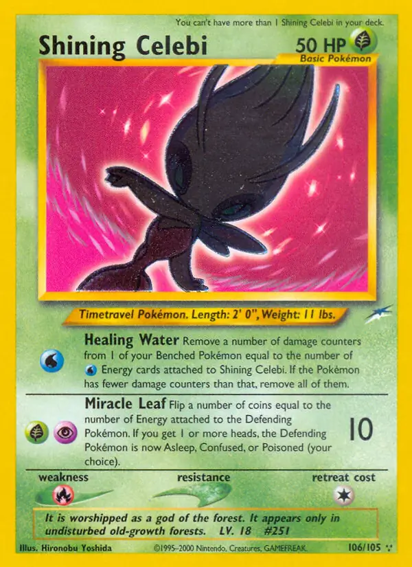Shining Celebi Secret 106 Normal