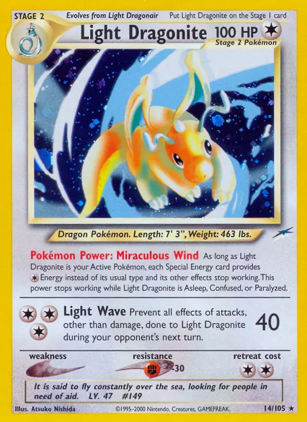 Light Dragonite Holo 14