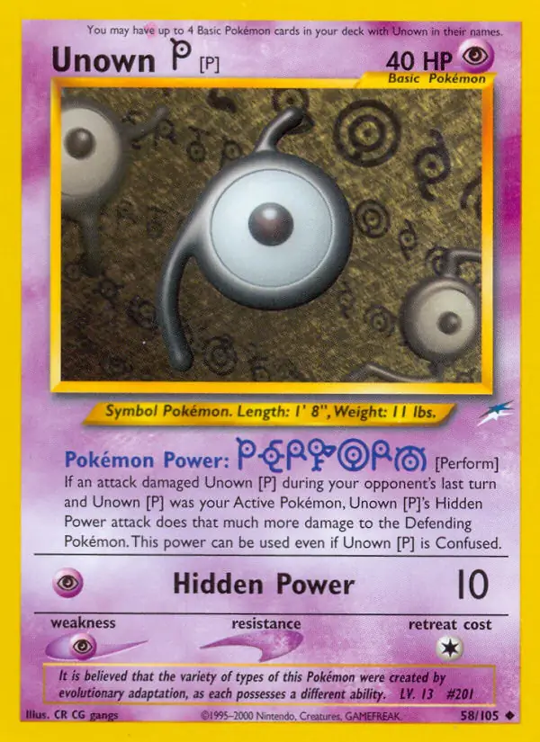 Unown [P] 58 Normal