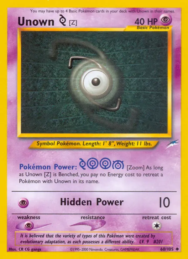 Unown [Z] 60 Normal