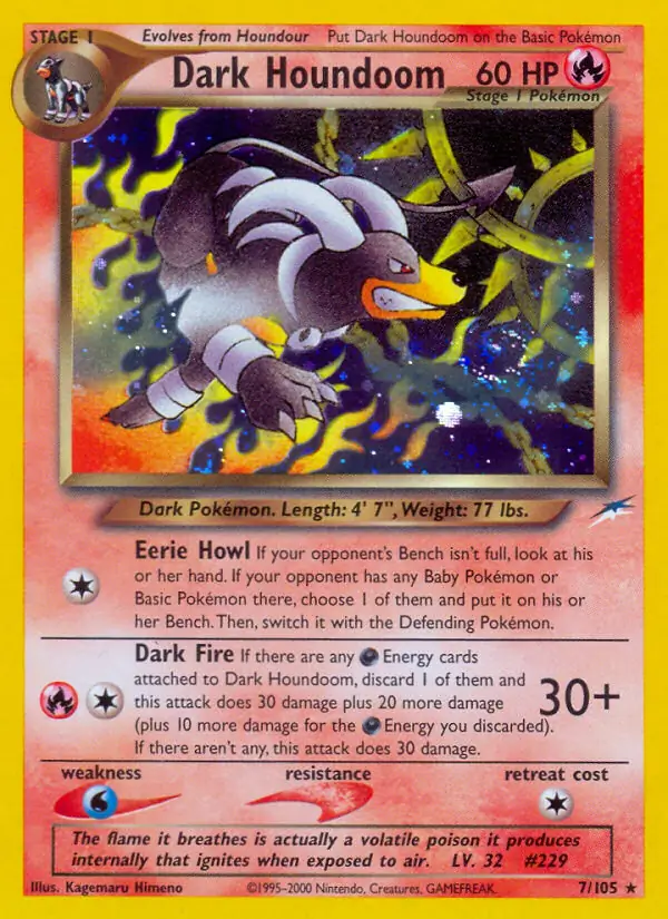 Dark Houndoom Holo 7