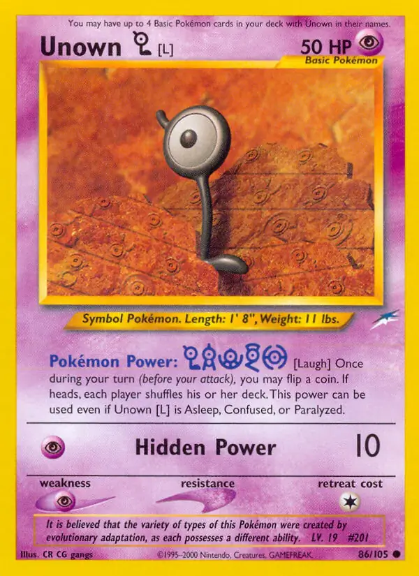 Unown [L] 86 Normal
