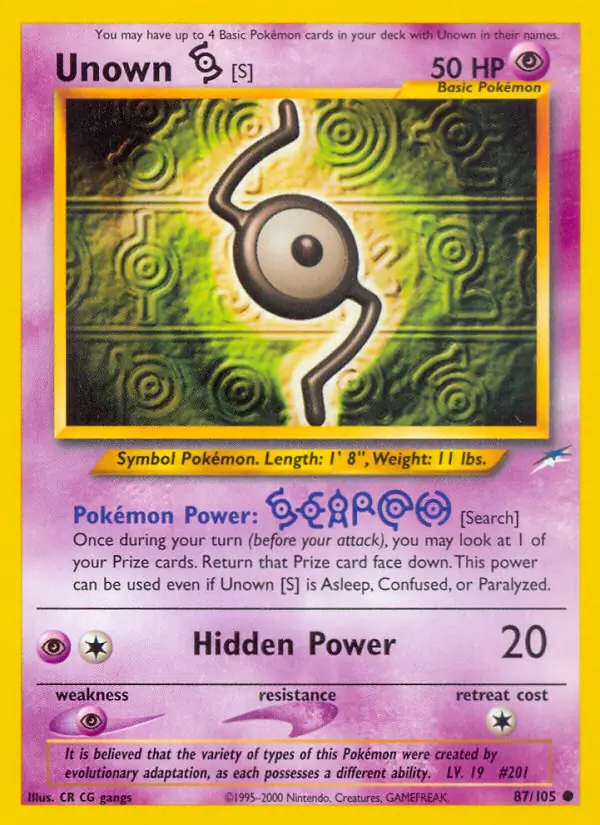 Unown [S] 87 Normal