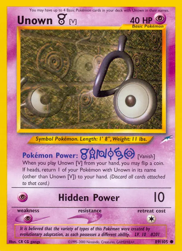 Unown [V] 89 Normal