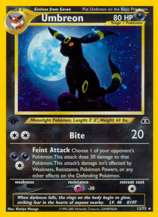 Umbreon Holo 13 Normal