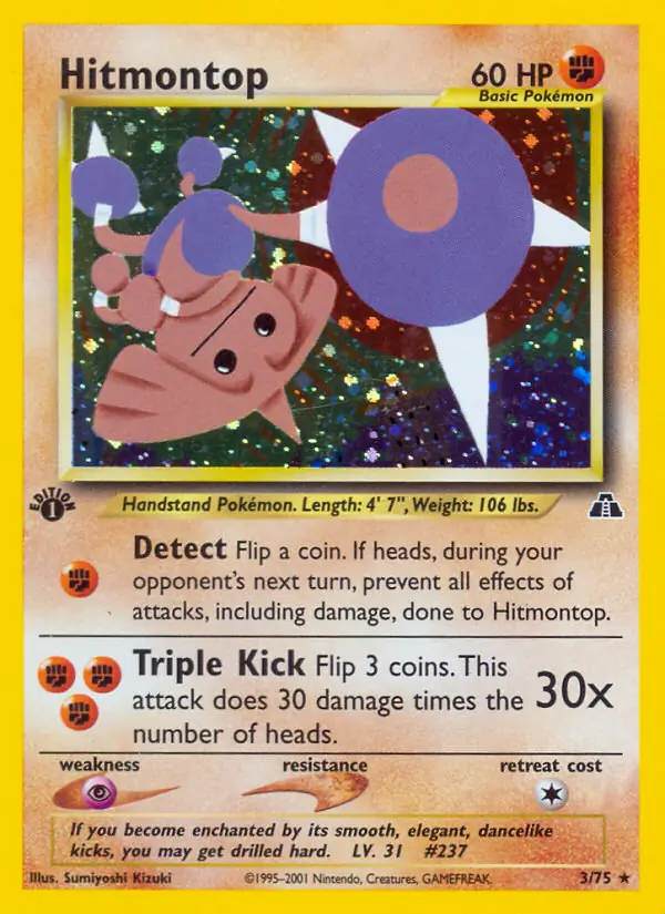 Hitmontop Holo 3 Normal