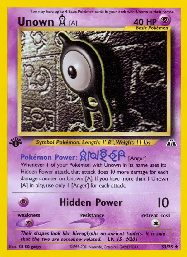 Unown [A] 33 Normal