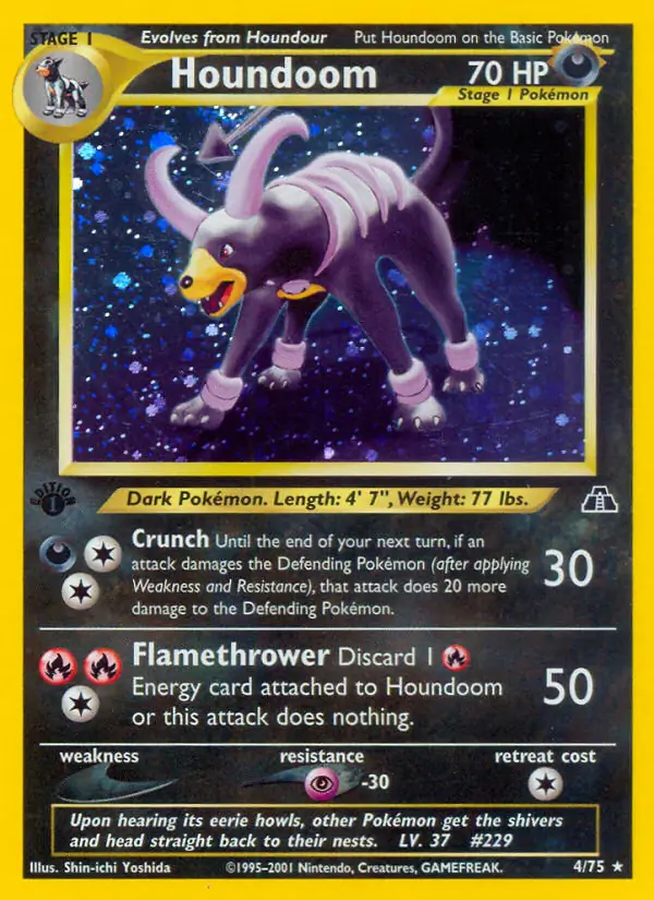 Houndoom Holo 4 Normal