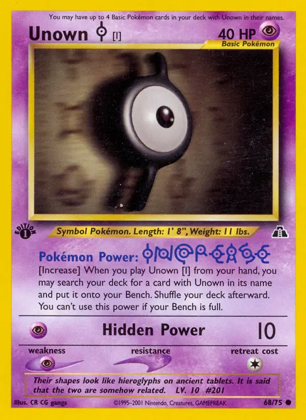 Unown [I] 68