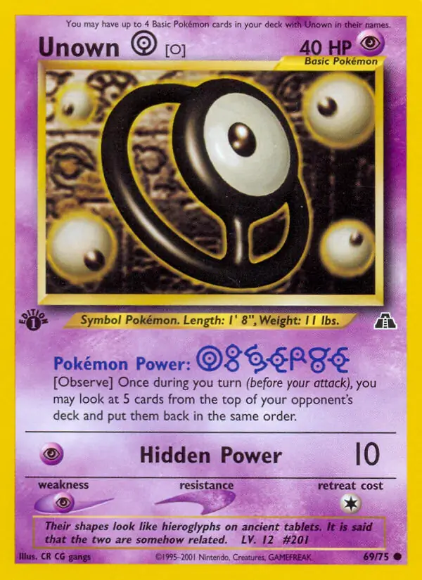 Unown [O] 69 Normal