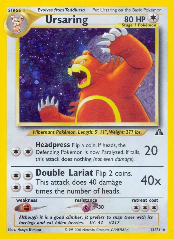 Ursaring Holo 15 Normal