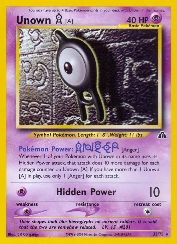 Unown [A] 33 Normal