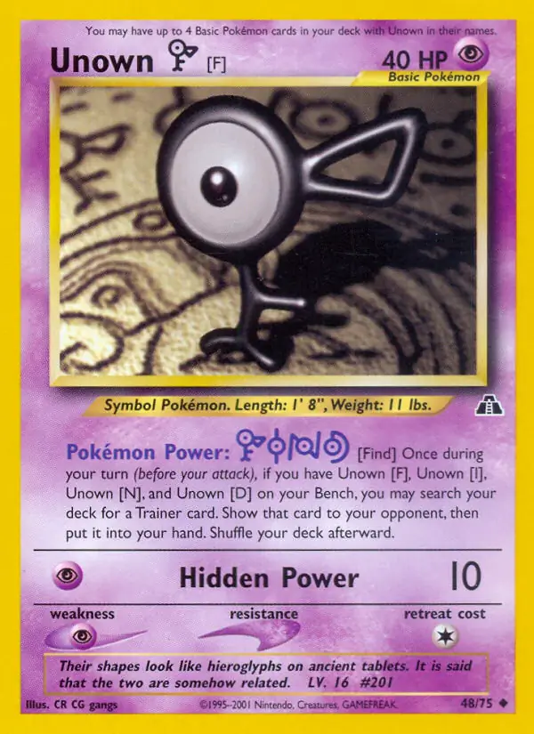 Unown [F] 48 Normal