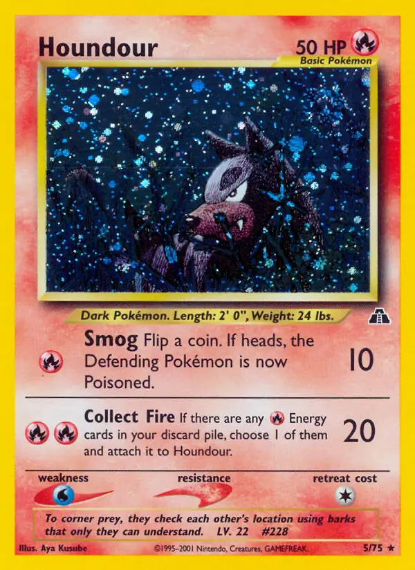 Houndour Holo 5 Normal