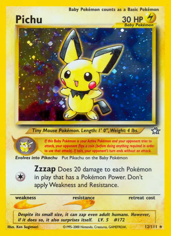 Pichu Holo 12 Normal