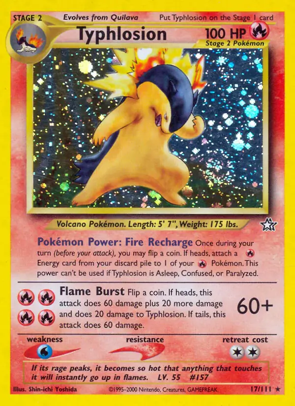 Typhlosion Holo 17 Normal