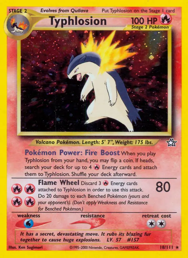 Typhlosion Holo 18 Normal