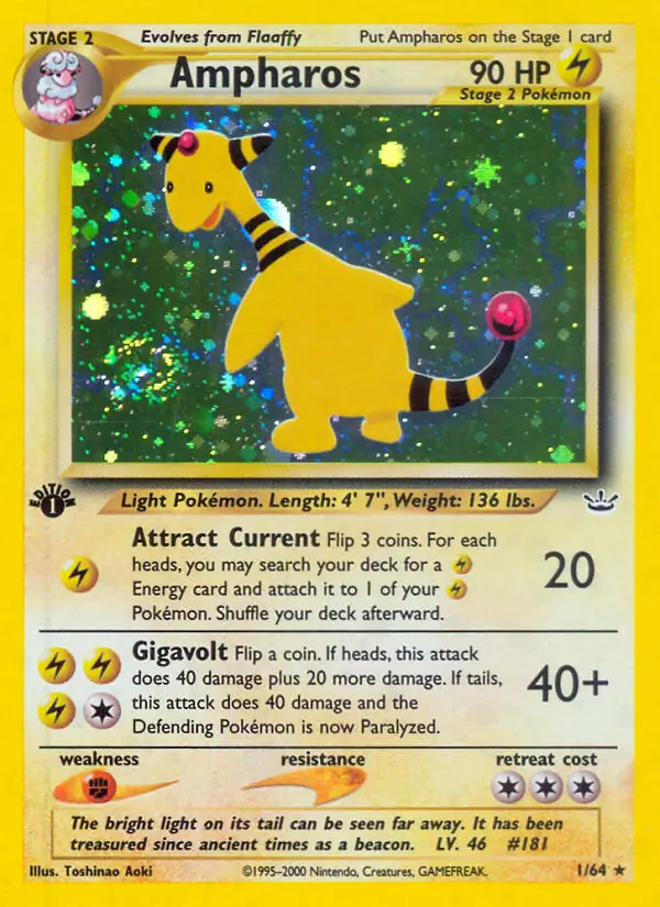 Ampharos Holo 1