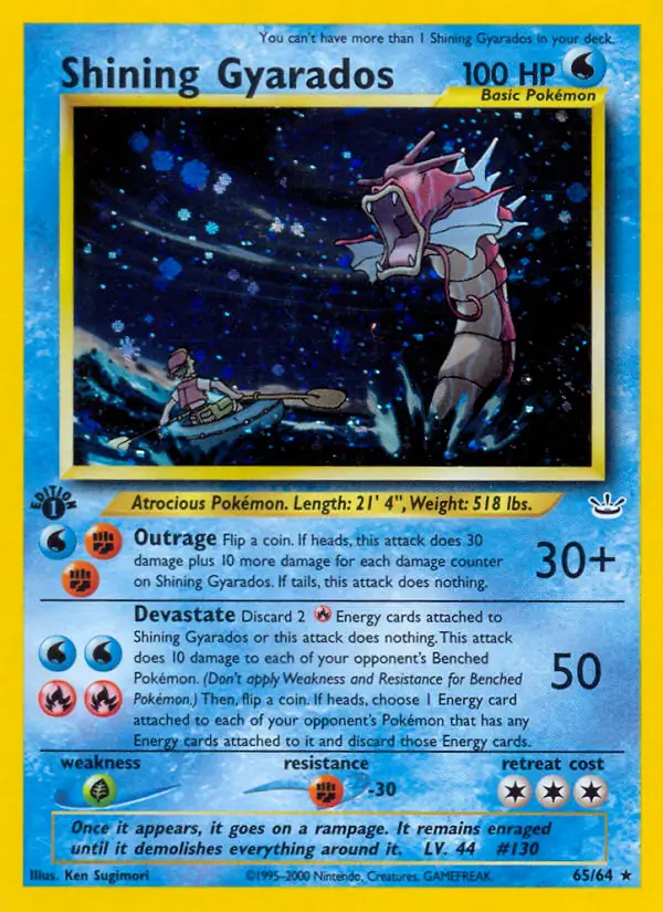 Shining Gyarados Secret 65