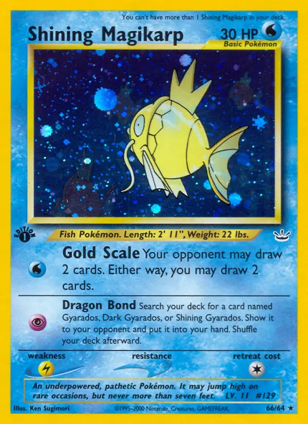 Shining Magikarp Secret 66 Normal
