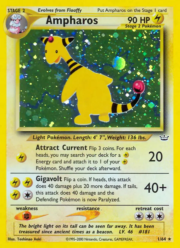 Ampharos Holo 1