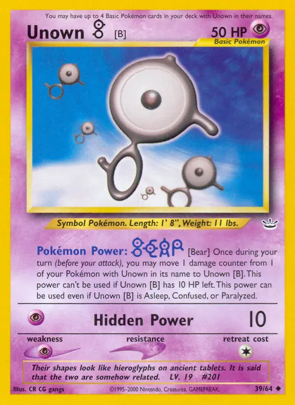 Unown [B] 39 Normal