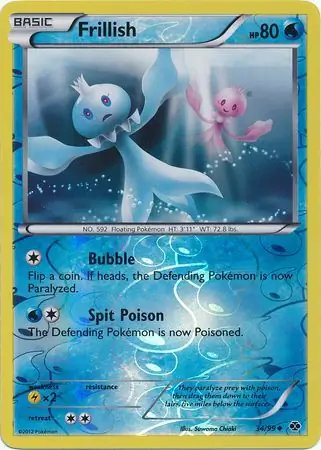 Frillish Reverse Holo 34 Normal