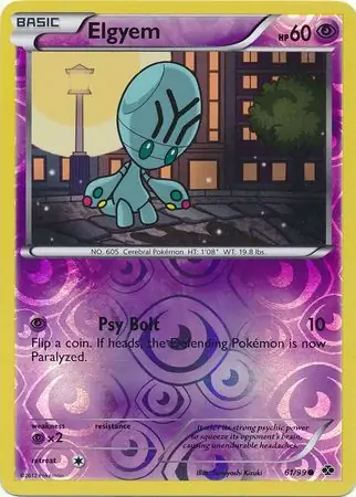 Elgyem Reverse Holo 61