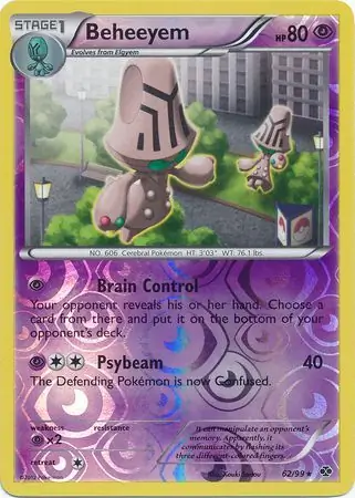 Beheeyem Reverse Holo 62 Normal