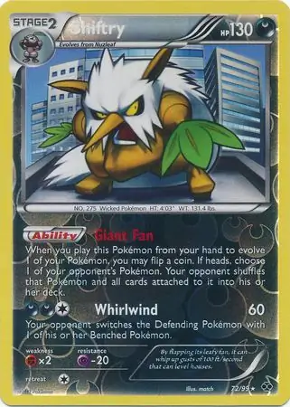 Shiftry Reverse Holo 72
