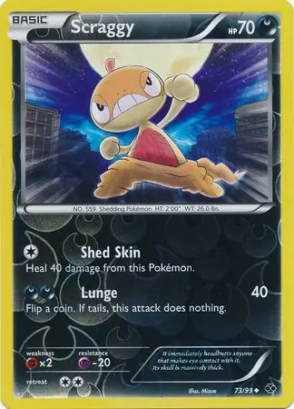 Scraggy Reverse Holo 73 Normal