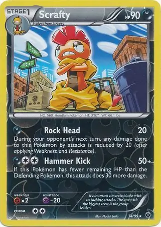 Scrafty Reverse Holo 74 Normal