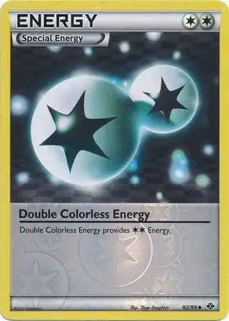Double Colorless Energy Reverse Holo 92 Normal