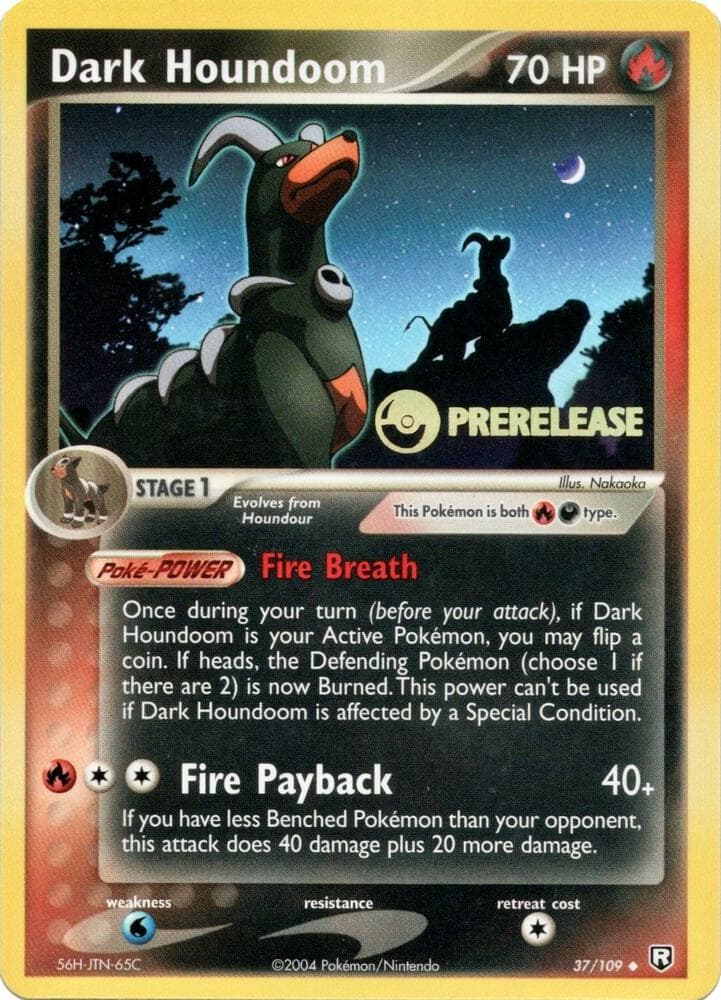 Dark Houndoom Prerelease 37 Holo