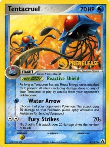 Tentacruel Prerelease 45 Normal