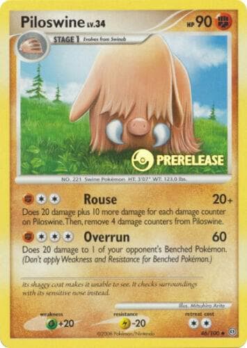 Piloswine Prerelease 46 Normal