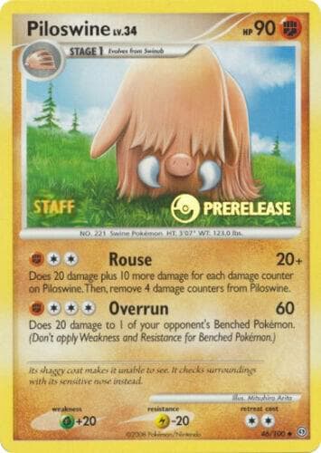 Piloswine Staff Prerelease 46