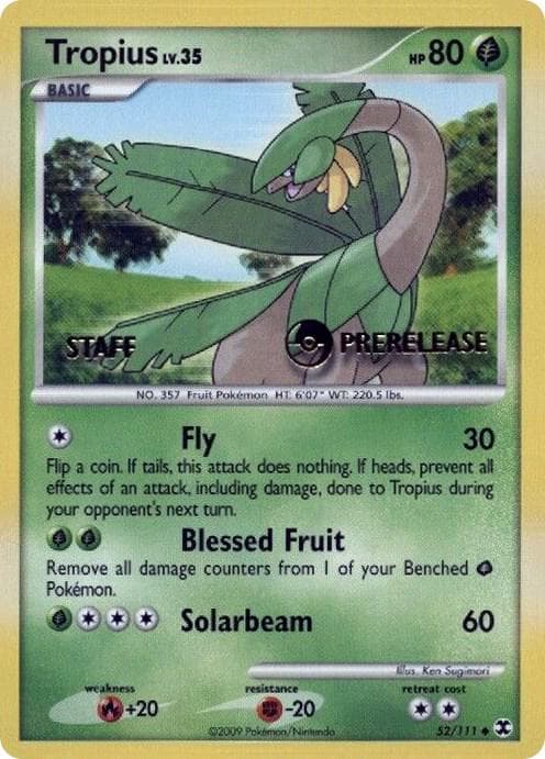 Tropius Staff Prerelease 52